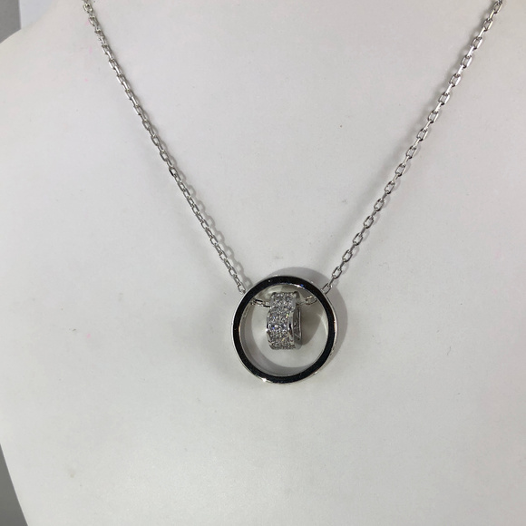 To Infinity and Back with My Heart CZ Necklace - Picture 6 of 7